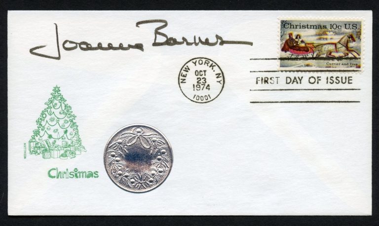 Joanne Barnes d2022 signed autograph auto Actress Auntie Mame Postal Cover FDC