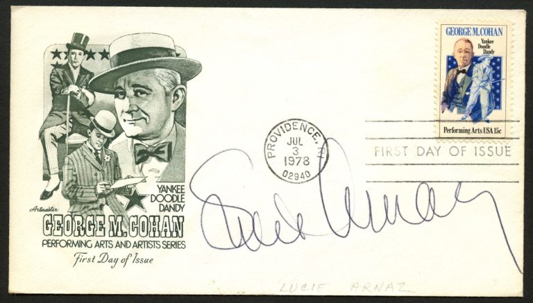 Lucie Arnaz signed autograph auto Actress Here's Lucy Postal Cover FDC