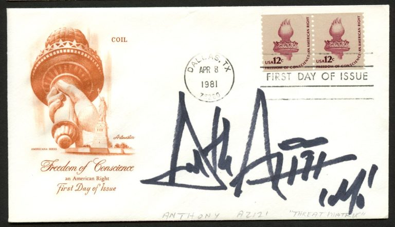 Anthony Azizi signed autograph auto TV Actor Omar in Lost Postal Cover FDC