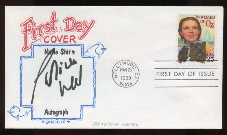 Patricia Neal d2010 signed autograph Actress The Day the Earth Stood Still FDC