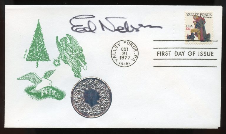 Ed Nelson d2014 signed autograph auto American Actor series Peyton Place FDC