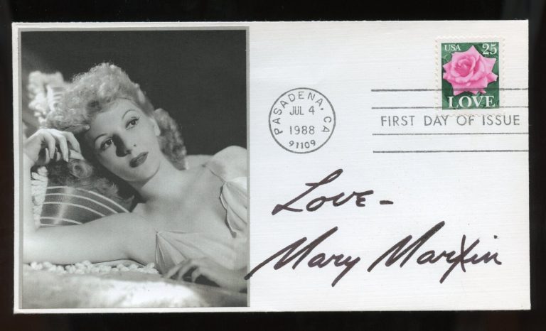 Mary Martin d1990 signed autograph auto American Actress in South Pacific FDC