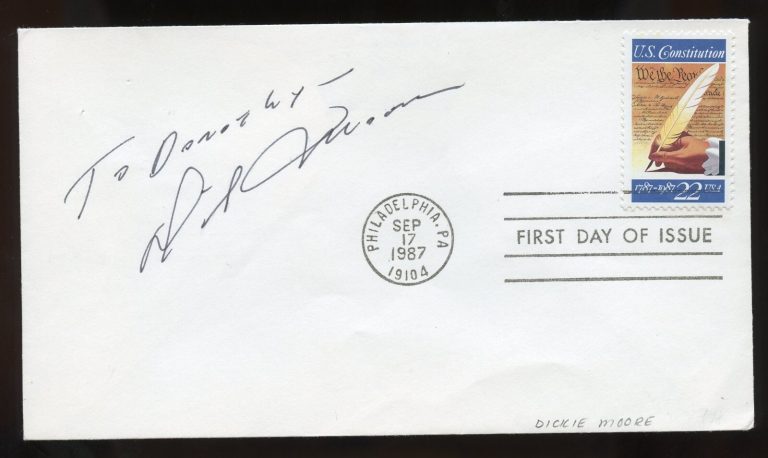 Dickie Moore d2015 signed autograph auto American Actor in Silent Film FDC