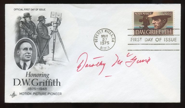 Dorothy McGuire d2001 signed autograph auto Actress Gentleman's Agreement FDC