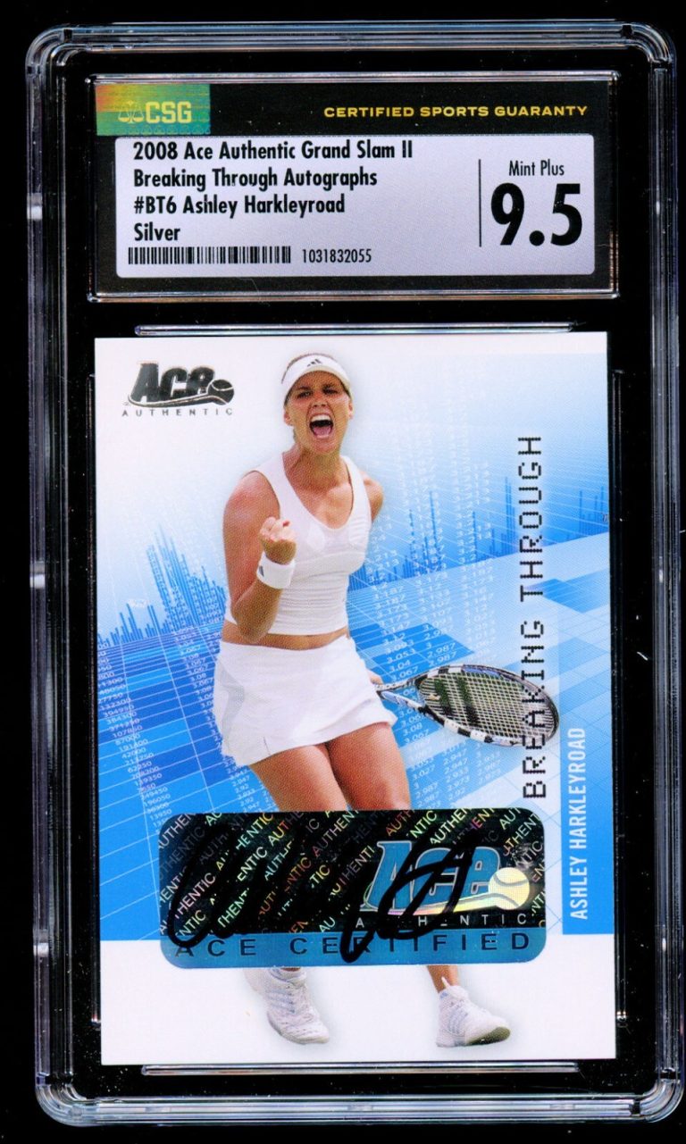 Ashley Harkleyroad #BT6 Ace Authentic Grand Slam II 2008 Autograph Auto CSG 9.5