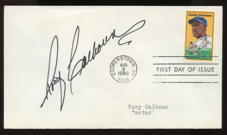 Rory Calhoun d1999 signed autograph Actor How to Merry a Millionaire FDC BAS