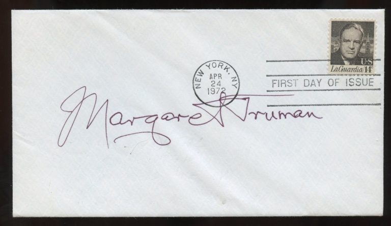 Margaret Truman d2008 signed autograph American Classical Soprano Actress FDC