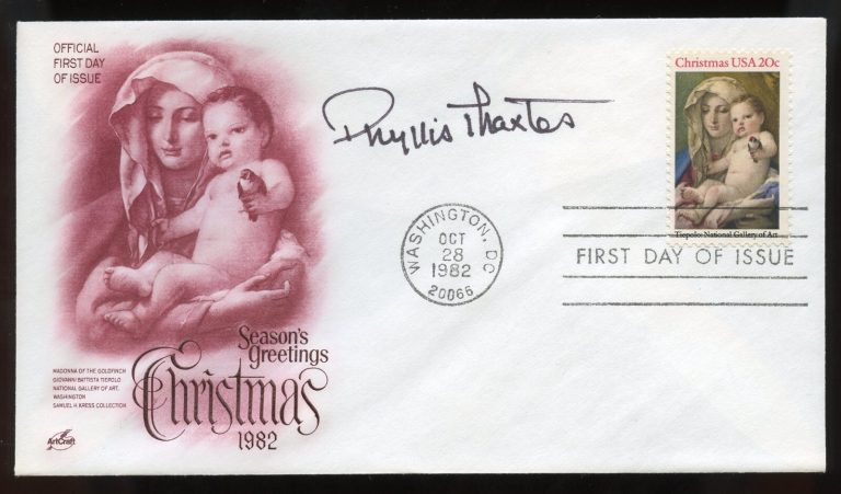 Phyllis Thaxter d2012 signed autograph Actress as Marta Kent in Superman FDC