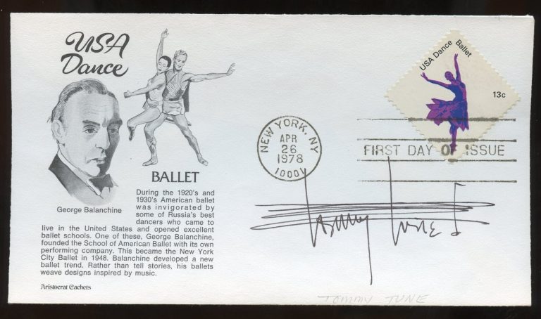 Tommy Tune signed autograph American Actor Dancer Singer Producer Director FDC