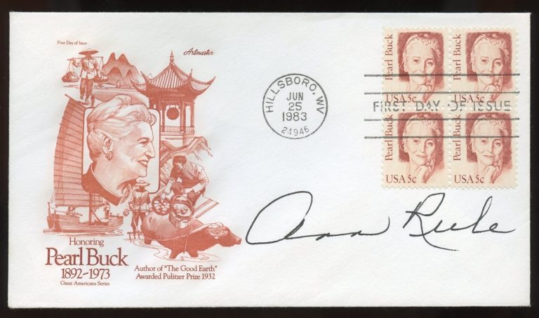Ann Rule d2015 signed autograph auto American Author of True Crime Books FDC