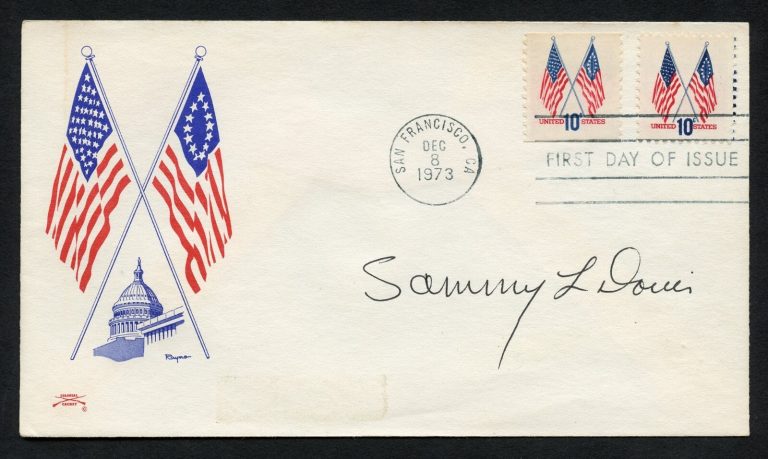 Sammy L. Davis signed autograph FDC Medal of Honor Recipient US Army Vietnam BAS