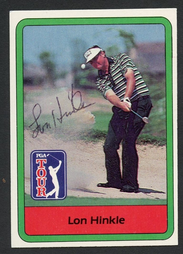 Lon Hinkle #22 signed autograph auto 1982 Donruss Golf Trading Card