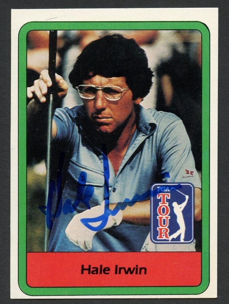 Hale Irwin #7 signed autograph auto 1982 Donruss Golf Trading Card