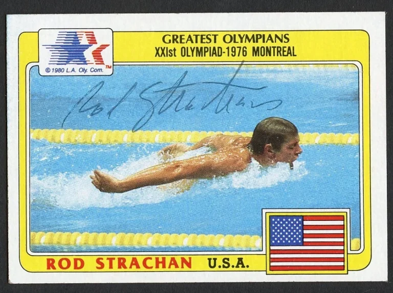 Rod Strachan #58 signed autograph auto 1983 Topps Greatest Olympians Card