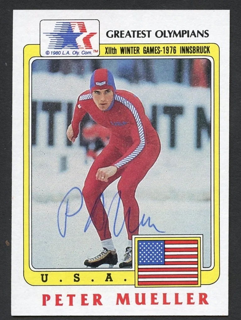 Peter Mueller #46 signed autograph auto 1983 Topps Greatest Olympians Card