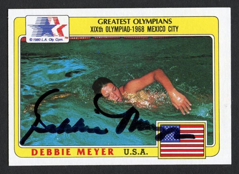 Debbie Meyer #82 signed autograph auto 1983 Topps Greatest Olympians Card