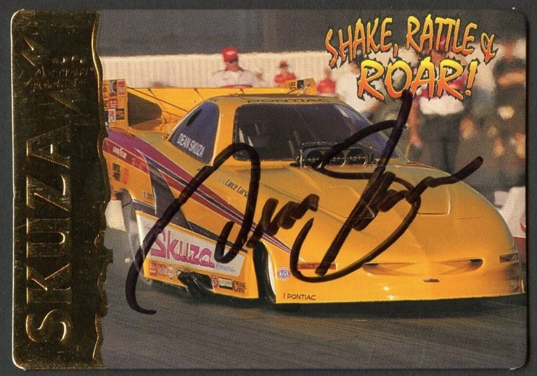 Dean Skuza #18 signed autograph auto 1995 Action Packed NHRA Trading Card