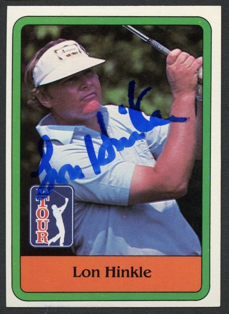 Lon Hinkle #29 signed autograph auto 1981 Donruss Golf Trading Card