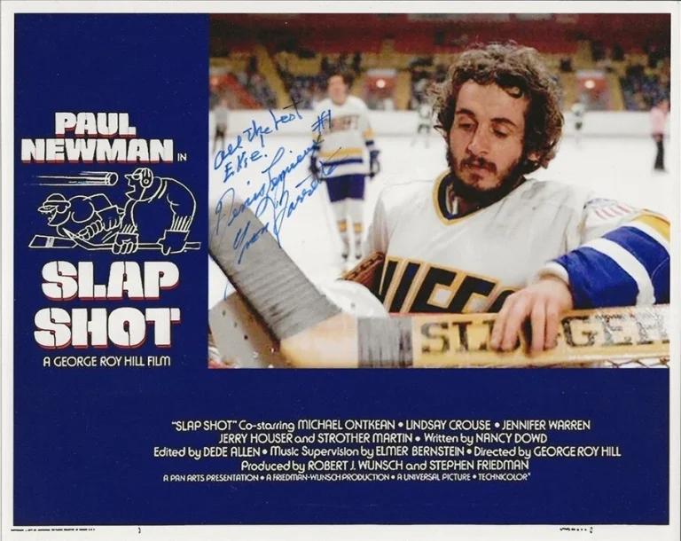 Yvone Barrett REAL hand SIGNED Slap Shot Movie Photo #2 COA Autographed