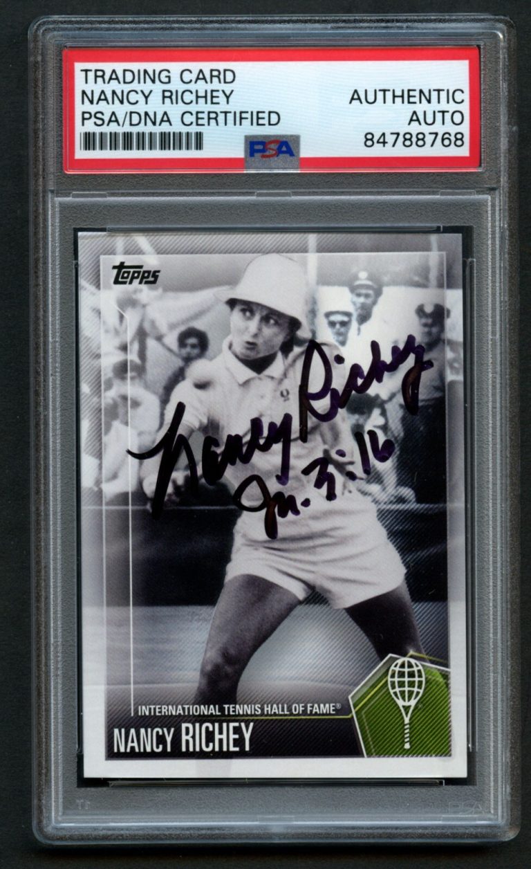 Nancy Richey #43 signed autograph auto 2019 Topps Tennis Hall of Fame Card PSA