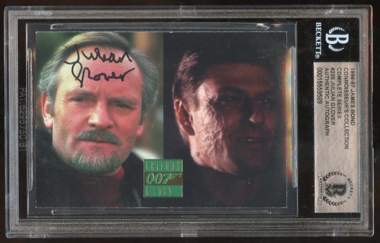 Julian Glover #235 signed autograph auto 96-97 James Bond Trading Card BAS