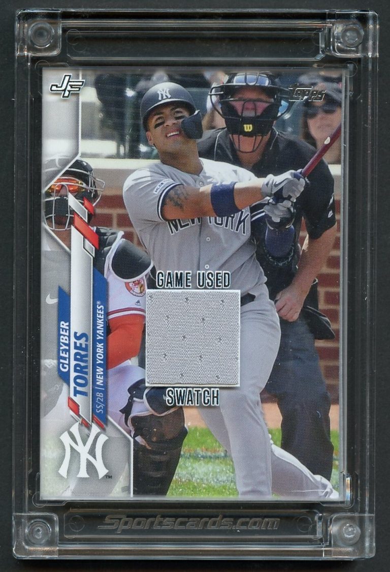 Gleyber Torres 2022 Jersey Fusion Baseball Card New York Yankees