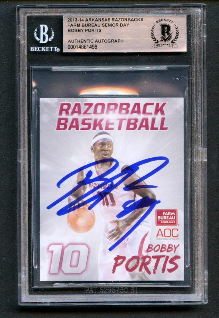 Bobby Portis signed autograph auto 2013-14 Arkansas Razorbacks Senior Day BAS