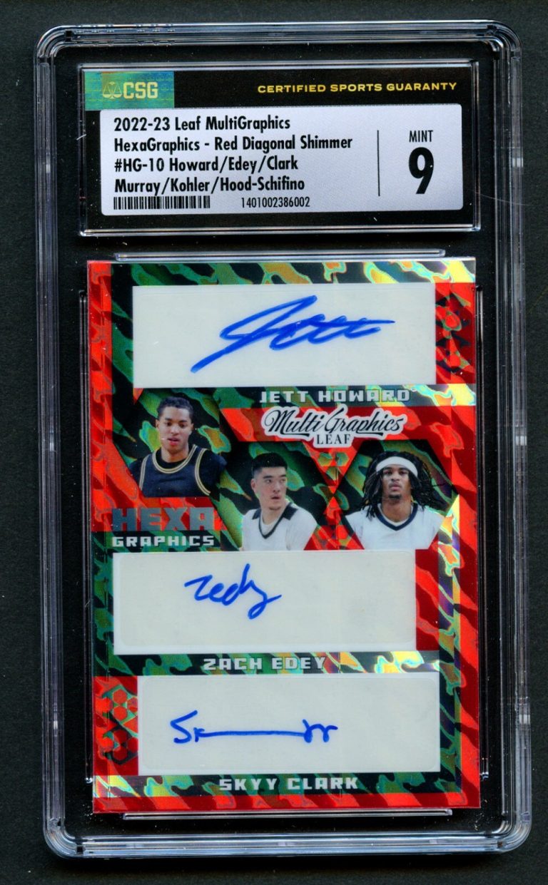 2022-23 Leaf MultiGraphics Howard, Edey, Clark, Murray, Kohler, Hood-Schifino
