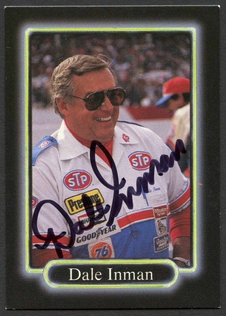 Dale Inman #64 signed autograph auto 1990 Maxx NASCAR Racing Trading Card
