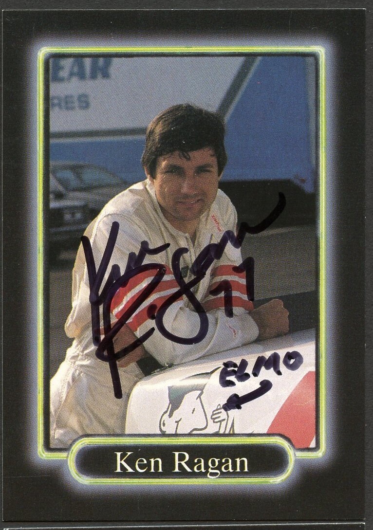 Ken Ragan #58 signed autograph auto 1990 Maxx NASCAR Racing Trading Card