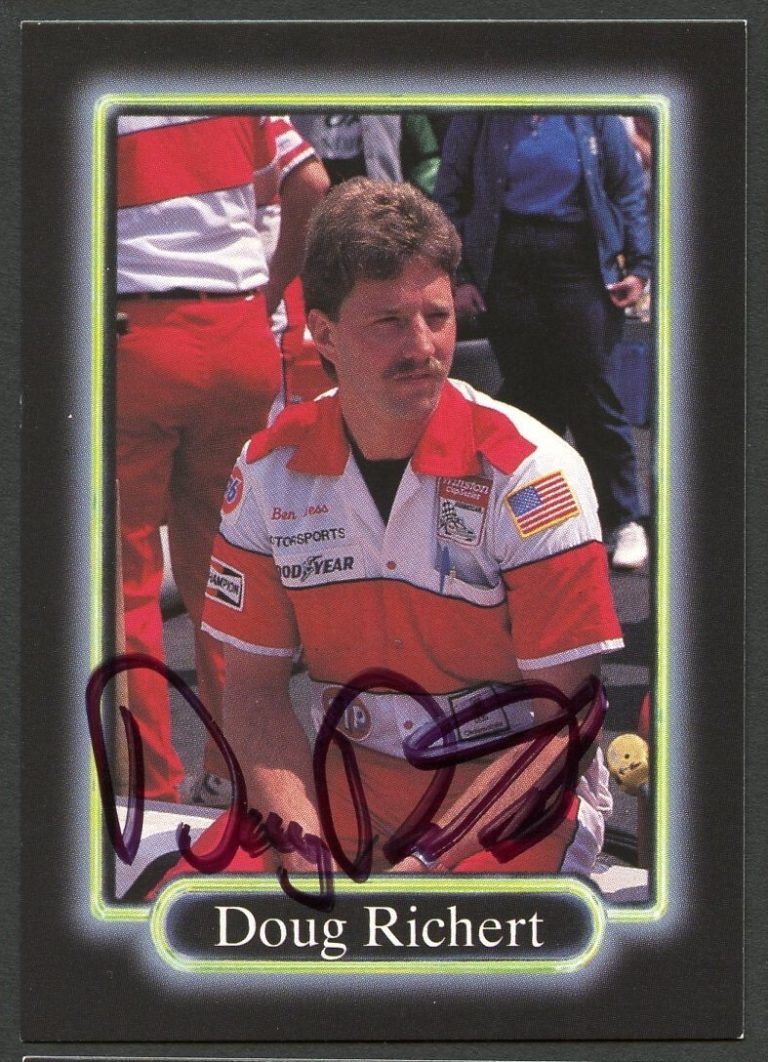 Doug Richert #82 signed autograph auto 1990 Maxx NASCAR Racing Trading Card
