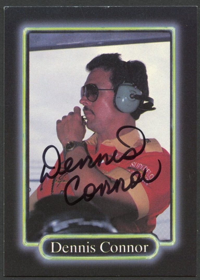 Dennis Connor #123 signed autograph auto 1990 Maxx NASCAR Racing Trading Card