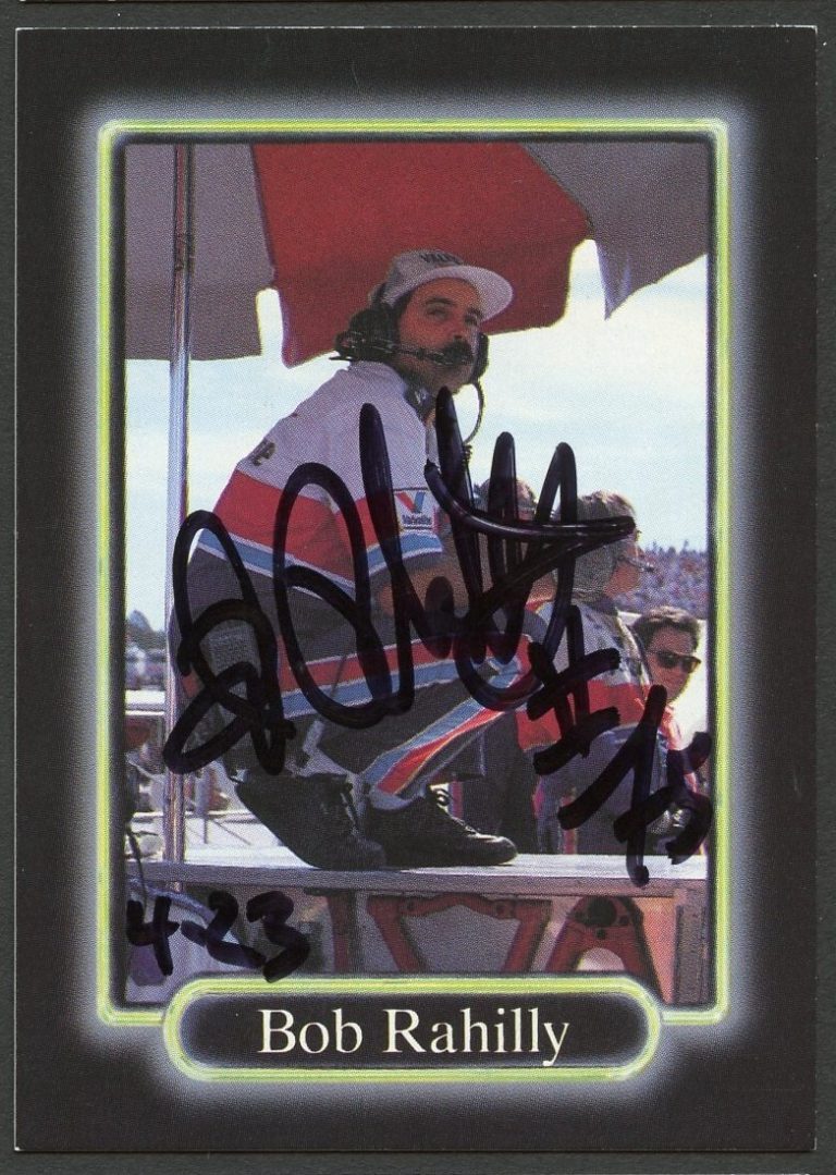 Bob Rahilly #143 signed autograph auto 1990 Maxx NASCAR Racing Trading Card
