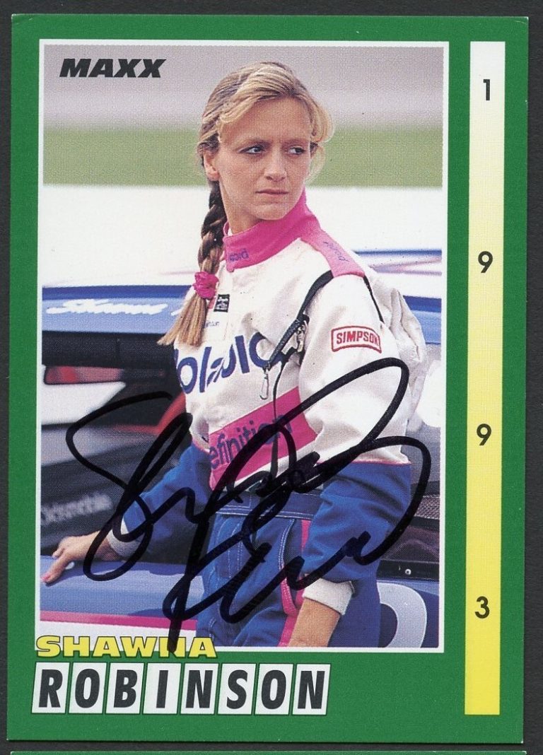Shawna Robinson #78 signed autograph auto 1993 Maxx NASCAR Trading Card