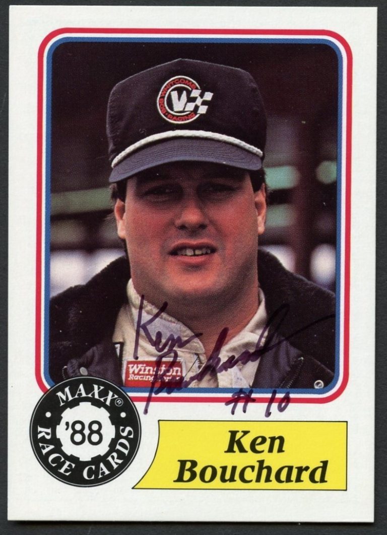 Ken Bouchard #88 signed autograph auto 1988 Maxx NASCAR Racing Trading Card