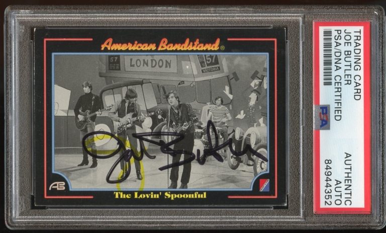 Joe Butler #80 signed autograph 1993 American Bandstand The Lovin' Spoonful PSA