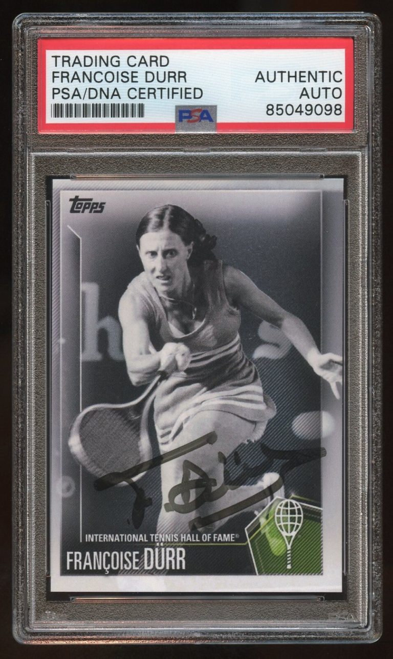Francoise Durr #44 signed autograph auto 2019 Topps Tennis Hall of Fame Card PSA