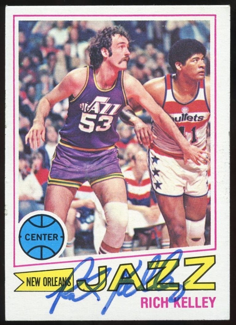 Rich Kelley #67 signed autograph auto 1977-78 Topps Basketball Trading Card