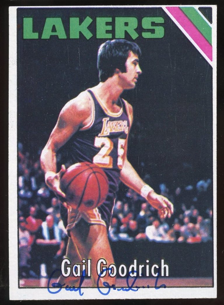 Gail Goodrich #110 signed autograph 1975-76 Topps Basketball Trading Card