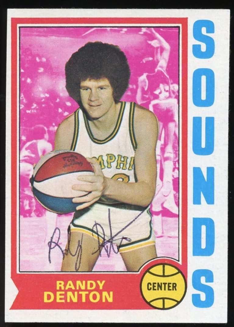 Randy Denton #189 signed autograph auto 1974-75 Topps Basketball Trading Card