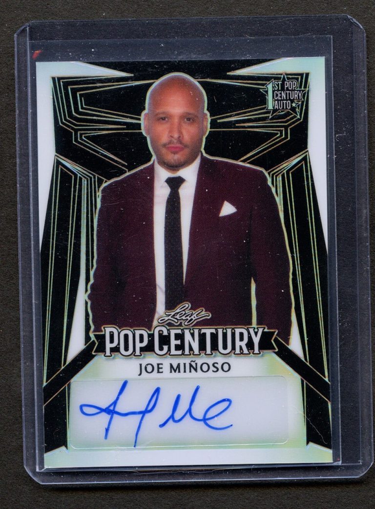 Joe Minoso BA-JM4 signed autograph auto 2023 Leaf Pop Century Trading Card 5/12