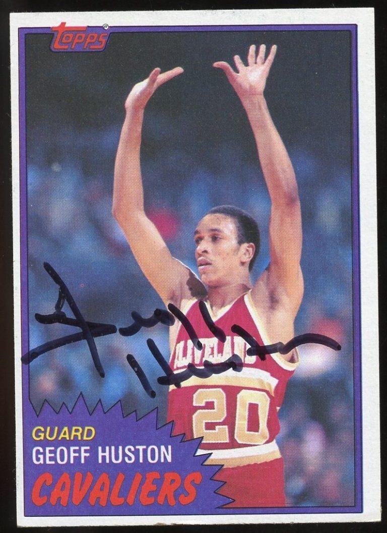 Geoff Huston #73 signed autograph auto 1981-82 Topps Basketball Trading Card