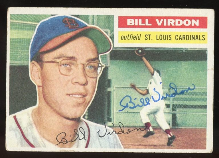 Bill Virdon #170 signed autograph auto 1956 Topps Baseball Trading Card