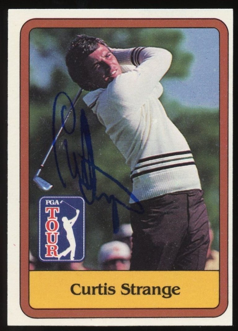 Curtis Strange #3 signed autograph auto 1981 Donruss Golf Trading Card