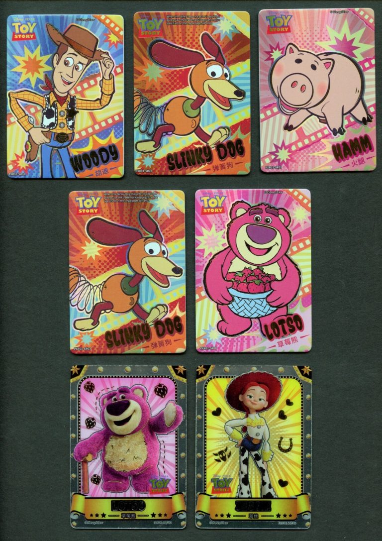 (7) 2023 TOY STORY Disney 100 Pixar 37th Anniversary Trading Card Lot w/ Woody