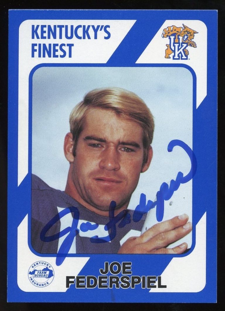 Joe Federspiel #139 signed autograph 1989 Kentucky's Finest Collegiate Card