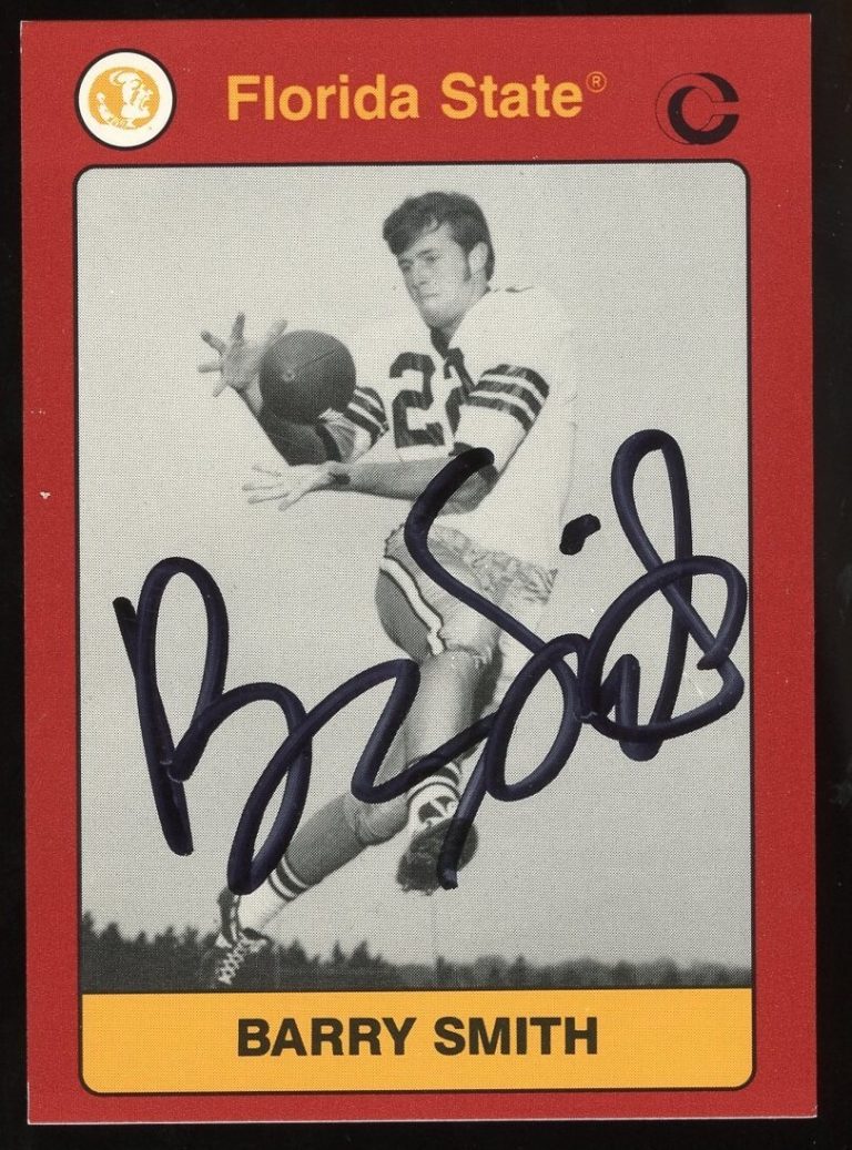 Barry Smith #146 signed autograph 1991 Florida State Collegiate Collection Card