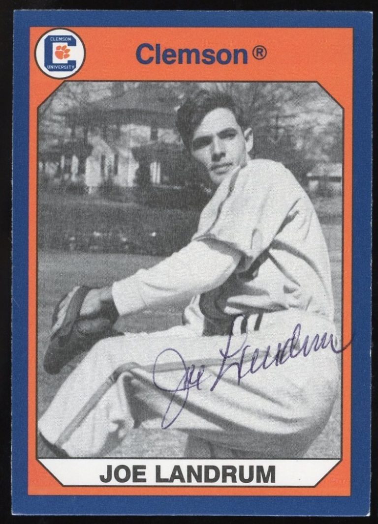 Joe Landrum #180 signed autograph auto Clemson Collegiate Collection Card