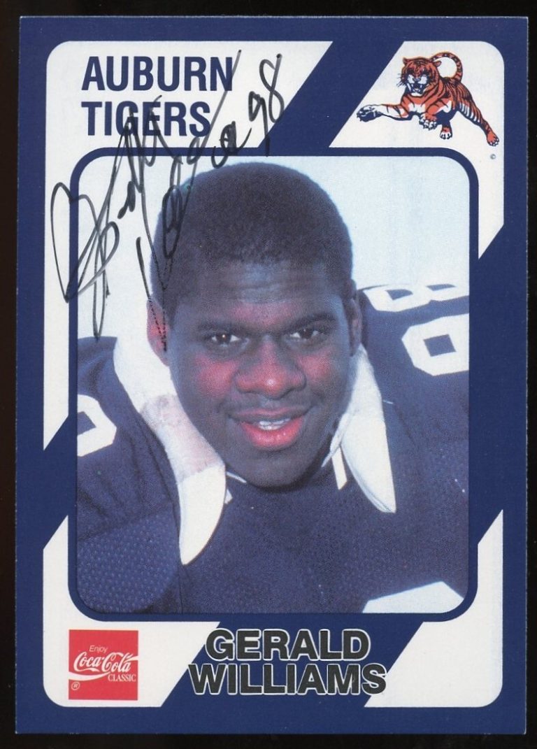 Gerald Williams #154 signed autograph auto Auburn Collegiate Collection Card