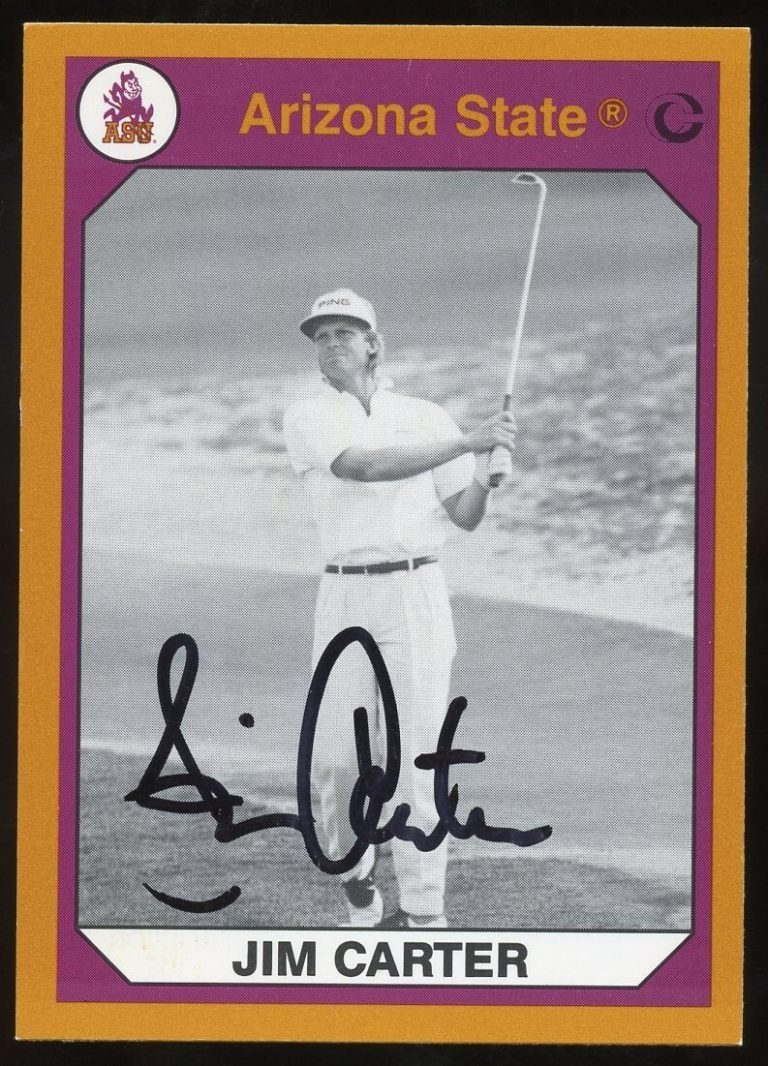Jim Carter #129 signed autograph auto Arizona State Collection Card